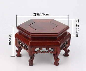 (Mini) Peen Hiina Klassikalise Käsitsi Valmistatud Motiiv Punane Acerbity Branch Puidust Base/ Vitriin / Mini Tabel