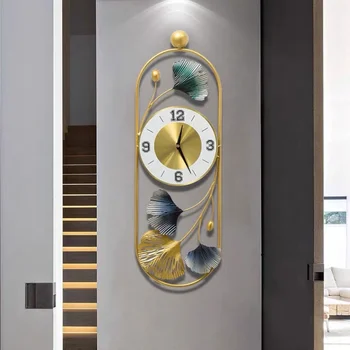 Kella kella elutuba koju kell kaasaegne minimalistlik hääletu art loominguline kerge luksus Põhjamaade dekoratiivse seina vaadata
