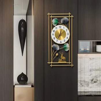 Kella kella elutuba koju kell kaasaegne minimalistlik hääletu art loominguline kerge luksus Põhjamaade dekoratiivse seina vaadata