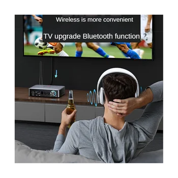 Bluetooth-Vastuvõtja, Saatja, 5.1 NFC Stereo 3,5 mm AUX-in Coaxial RCA Juhtmeta heliadapteri Mikrofoni Laulda TV