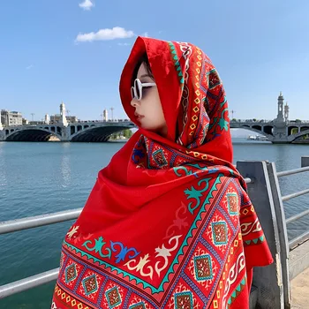 Luksus Brändi Puuvillane Sall Naised Suurte Sallide Disain Hijab Echarpe Prindi Tutt Pea Daam Beach Varastas Summuti Foulard Pareo