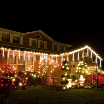 Väljas LED-Meteoor Dušš Tuled Alla Vihma Tilk Fairy String Kerge Veekindel jaoks jõulupidu Aed Puhkus Kaunistused