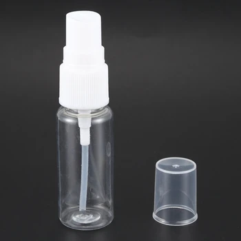 250-Pack Tühi läbipaistvast Plastikust Peen Udu Spray Pudelit Microfiber Lapiga, 20 ml Korduvtäidetavaid Konteiner Täiuslik