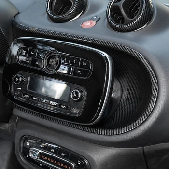 Auto Center Console süsinikkiust Dekoratiivsed Aruka 453 fortwo forfour 2015-2019 Paneel Interjöör kaitsekaas Car Styling