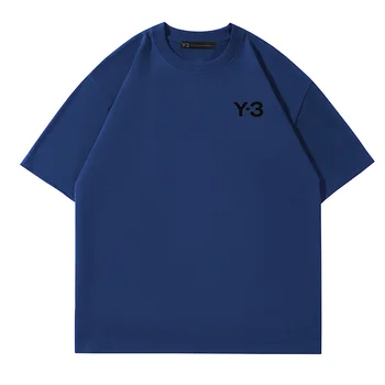 Yohji Y-3 Tshirts Yamamoto 24SS Jaapani Eskiis Abstraktse Ingel Prindib Riided Y3 Meeste Ja Naiste Vabaaja Lühikeste varrukatega T-särk