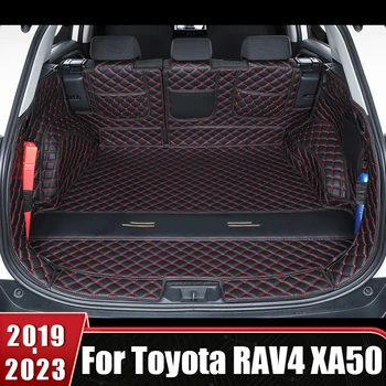Custom PU Nahk Pagasiruumi Matt Boot Cover-Pad Protector Toyota RAV4 RAV 4 XA50 2019 2020 2021 2022 Interjöör Auto Tarvikud