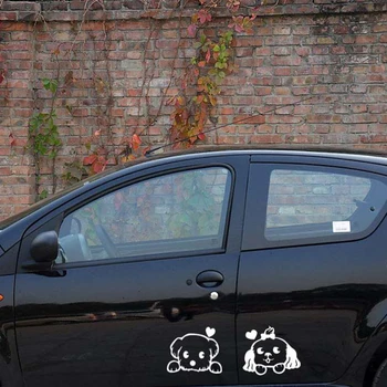 Aliauto Cartoon Koer auto katta pool ust kogu keha kleebis auto Decal jaoks skoda Honda Hyundai Kia skoda Volkswagen skoda cruze
