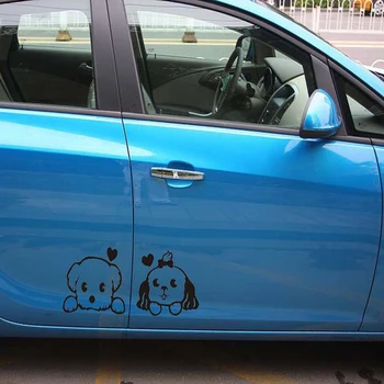 Aliauto Cartoon Koer auto katta pool ust kogu keha kleebis auto Decal jaoks skoda Honda Hyundai Kia skoda Volkswagen skoda cruze