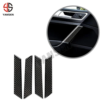 4tk/Komplekt Carbon Fiber Hõlmab Auto Ukse Käepide Dekoratiivsed Kleepsud VW Golf 7 sisustuselemendid