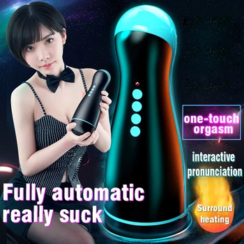 Automaatne Masturbator Cup Meessoost Mänguasjad Imemiseks, Suhu Vibreeriv Tõeline Pussy Sex Machine Täiskasvanud Kaupade Meeste Masturbatsioon Cup