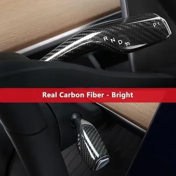 Veerg Shift Kaitsva Korja Kate Päris Carbon Fiber Auto Dekoratiivsed Kleebised Auto Tarvikud Tesla Model 3 Y 2017-2023 2tk