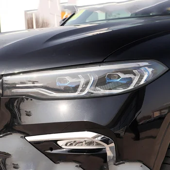 2 Tk Auto Esitulede kaitsekile Tulede Taastamine Läbipaistev Must TPÜ Kleebis BMW X7 G07 2019 2020 - Tarvikud