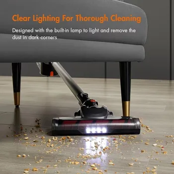 V15 Handheld Vacuum Cleaner 28kPa imemisvõimsus Vertikaalne Puhas LED Elektripliit, Tolmuimeja Pihuarvutite Sweeper Mopiga Masin